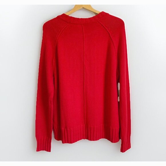 Lauren Ralph Lauren Women’s Sweater Size Large Red Classic Preppy Minimalist - Picture 8 of 9